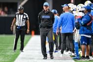 Jim Harbaugh during Chargers at Falcons - Source: Getty